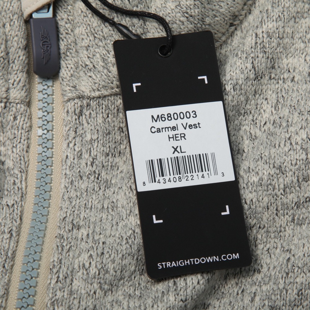 Straight Down Carmel Vest Womens XL Gray Fleece Soft Full Zip Pockets Golf - Picture 7 of 13
